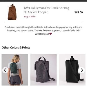 Lululemon Fast Track Belt Bag